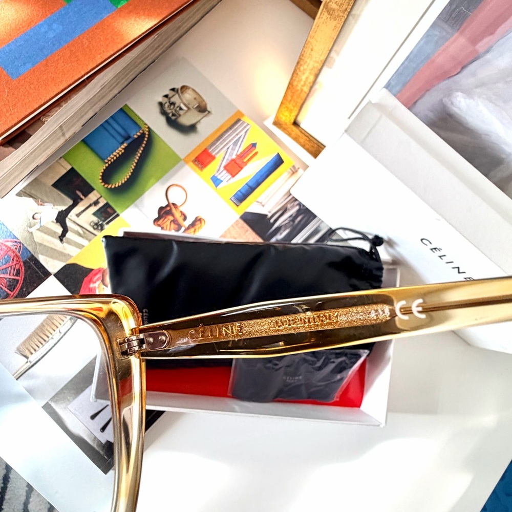 NIB Celine Tinted Square Cat‎ Eye Sunglasses - Picture 5 of 9